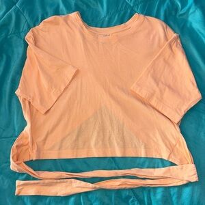 Universal Thread Apricot Tie-Waist Top